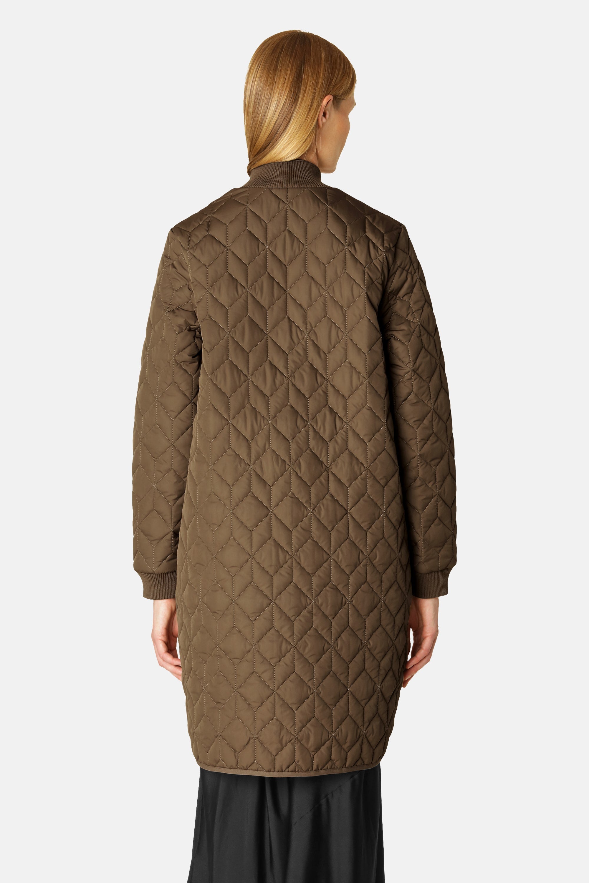 Lang Quiltet Jakke - Cub Brown